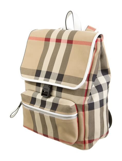 burberry medium check canvas backpack|burberry dewey vintage backpack.